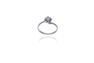Anello con diamante - Asta Preziosi