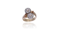 Anello con diamanti e madreperla - Asta Preziosi