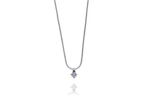 Collana con pendente con diamante in oro - Asta Preziosi