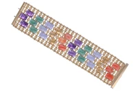 Sun Day, bracciale con ametiste, quarzi e calcedoni - Asta Preziosi