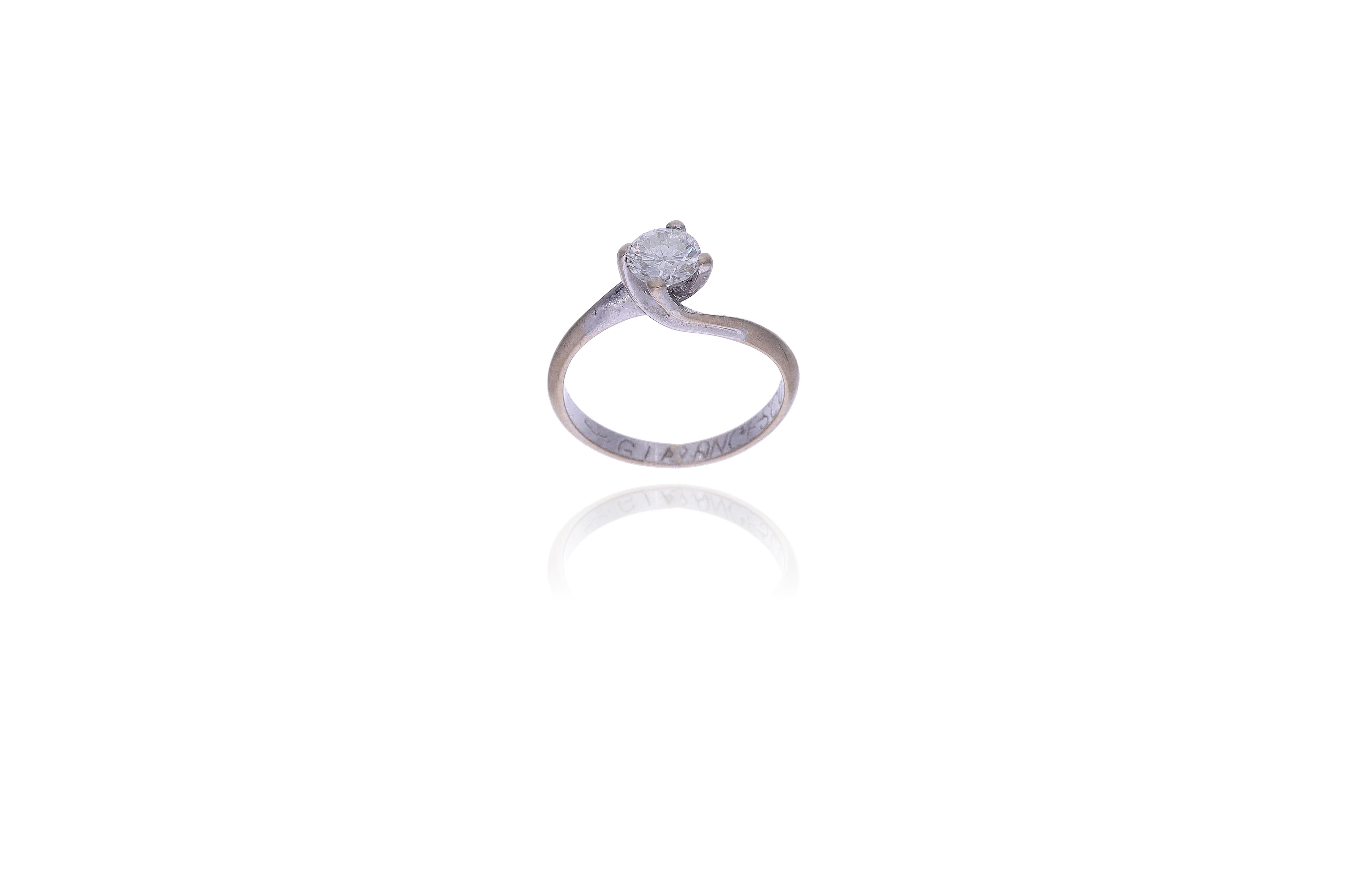 Anello con diamante - Asta Preziosi