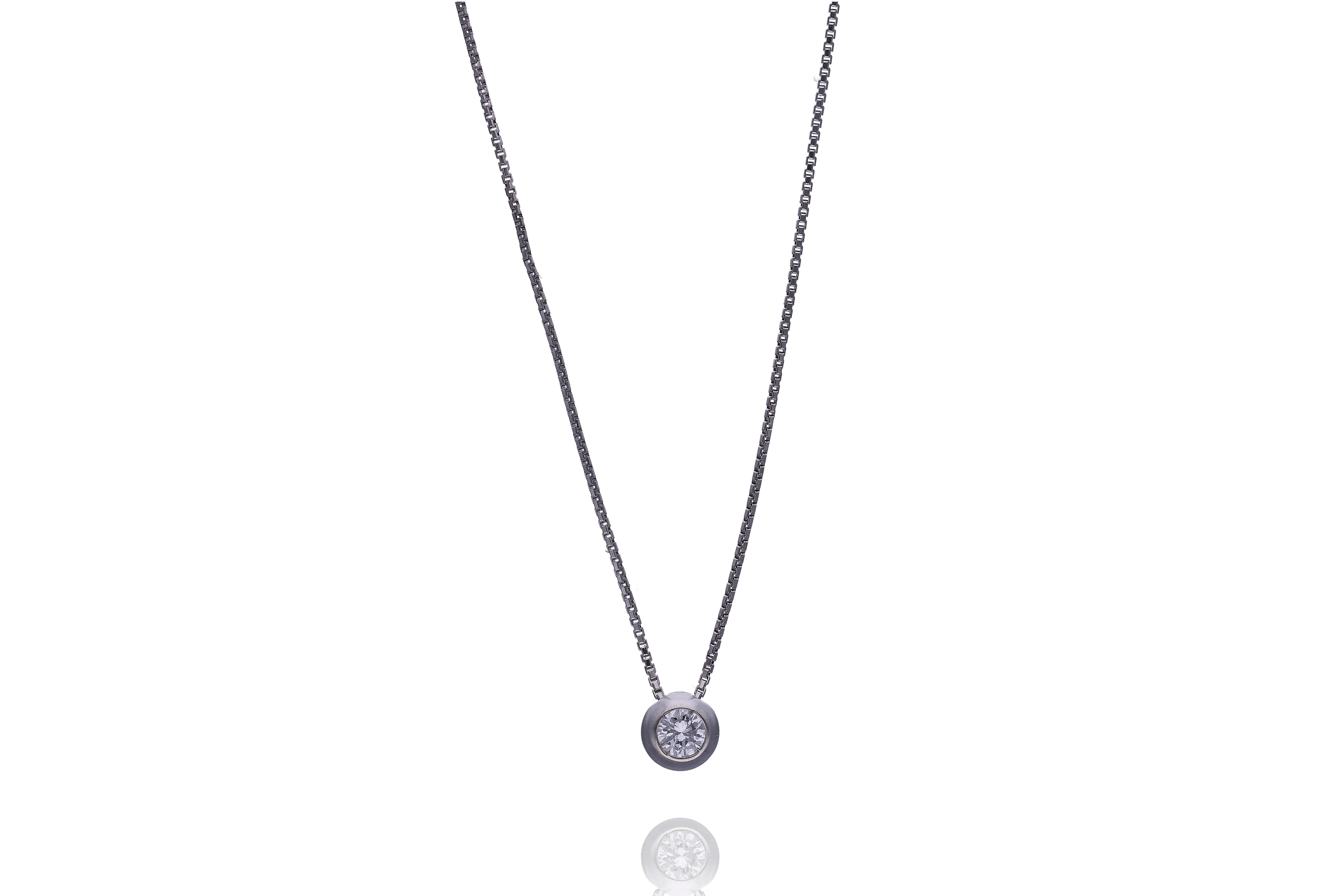 Collana con diamante - Asta Preziosi