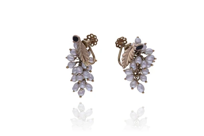 Orecchini con zaffiri e perle coltivate - Asta Preziosi