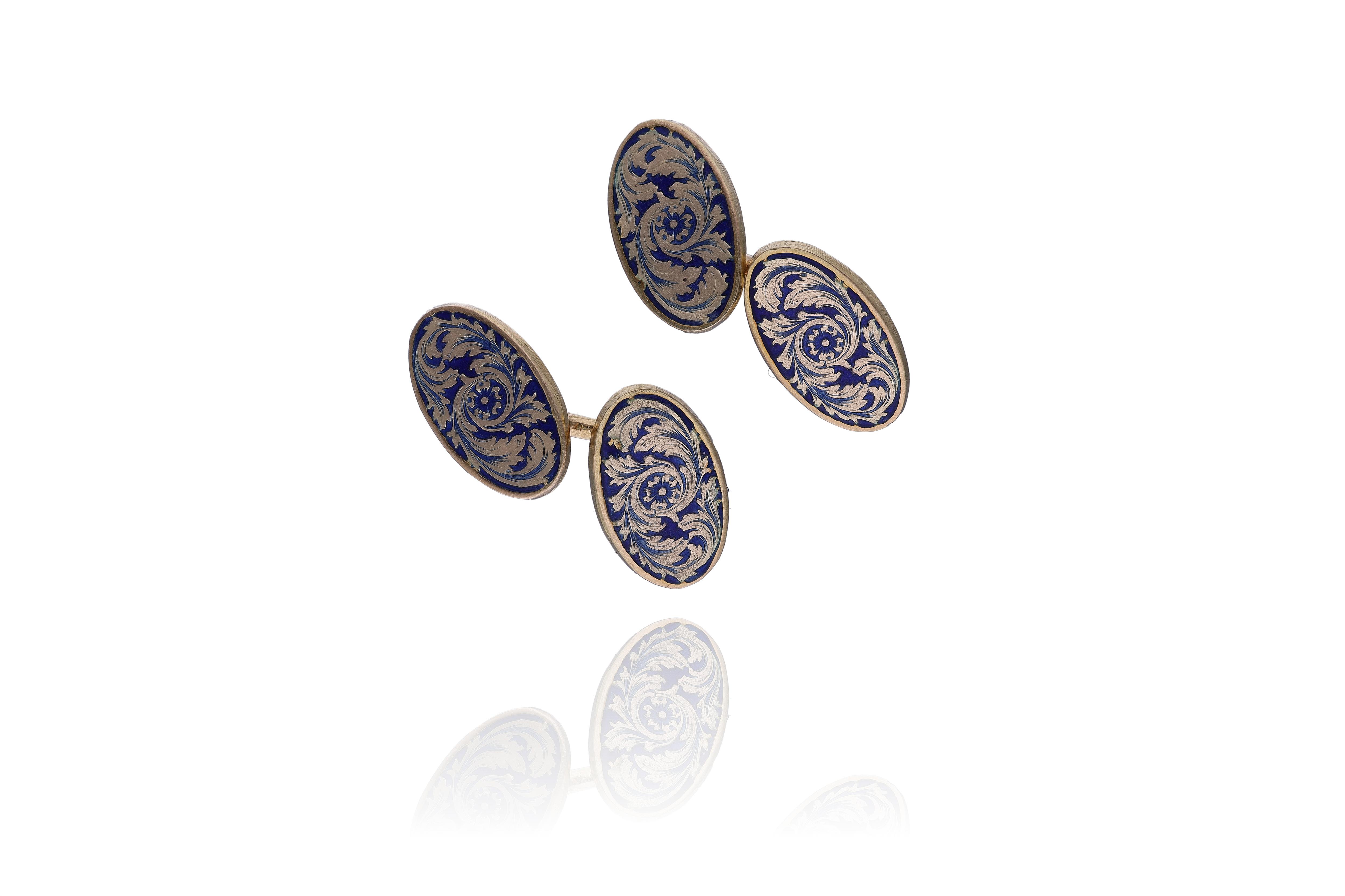 Gemelli con smalti - Asta Preziosi