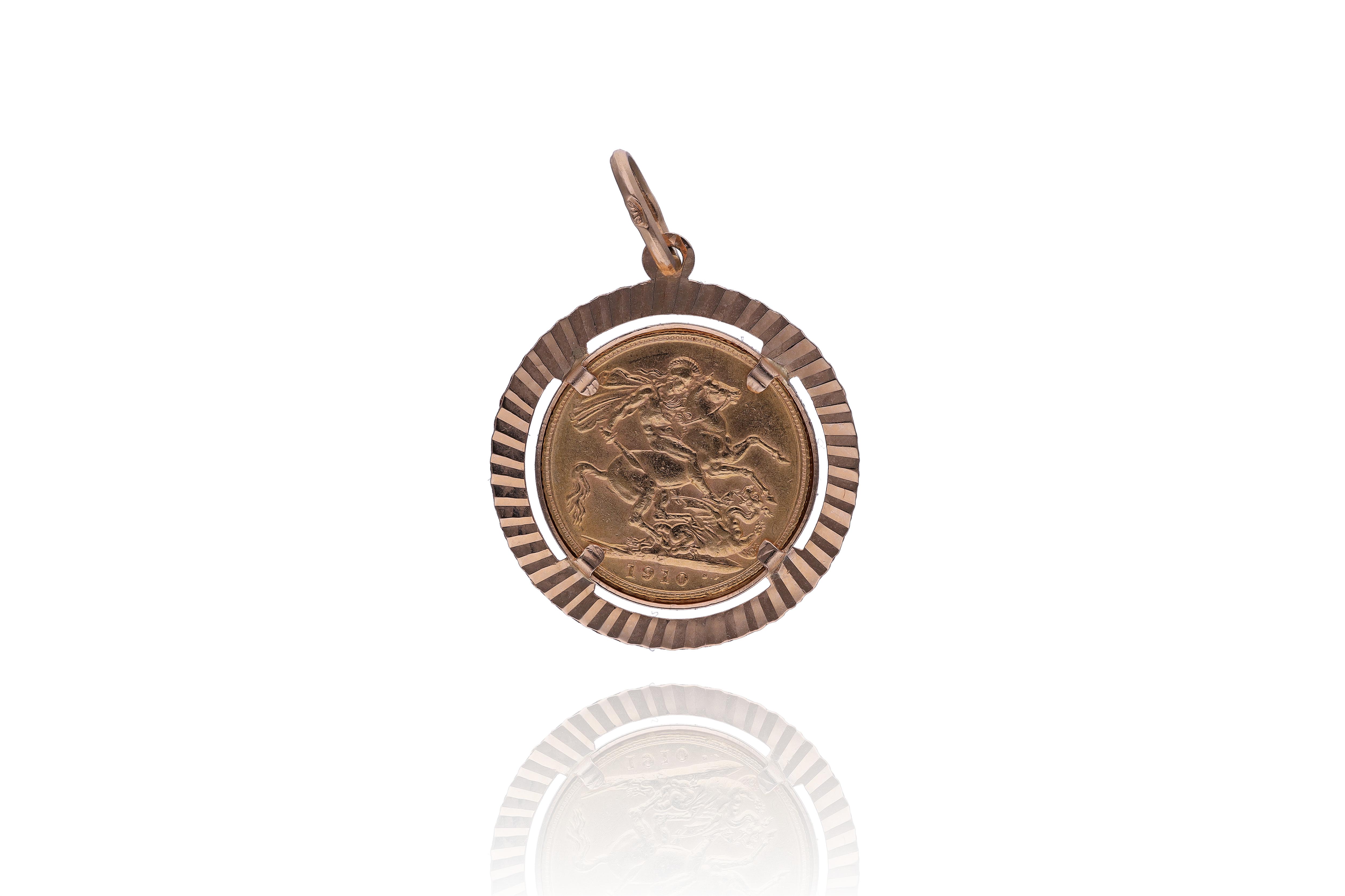 Ciondolo con Sterlina inglese - Asta Preziosi