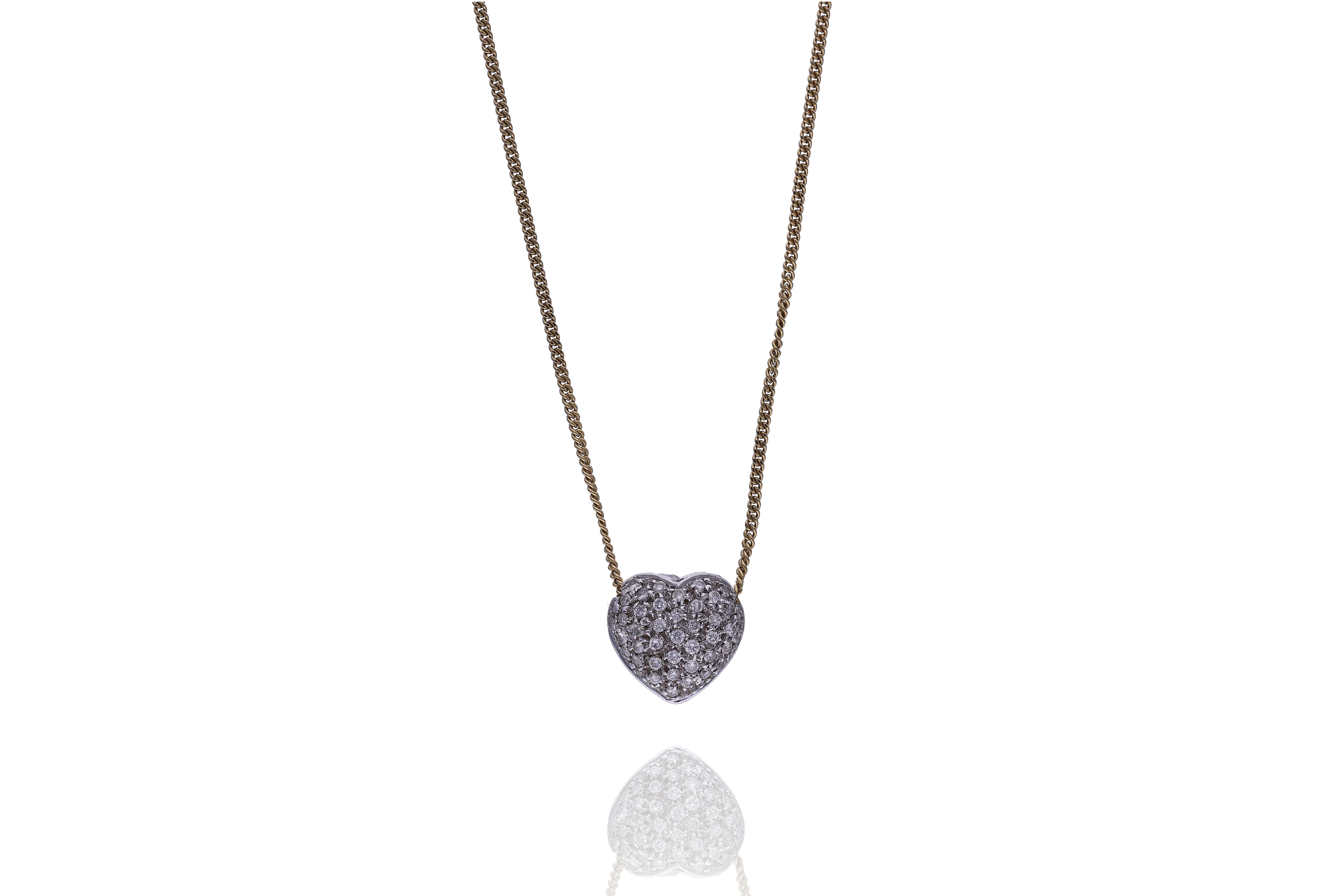 Collana con centrale con diamanti - Asta Preziosi