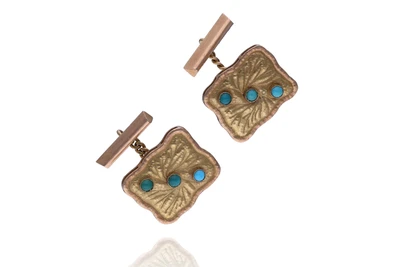 Paio di gemelli con pietre - Asta Preziosi