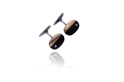 Recarlo, gemelli con pietre e diamanti - Asta Preziosi