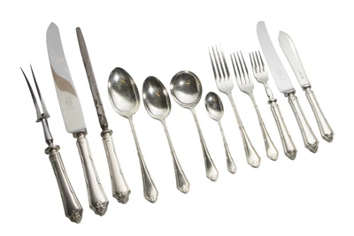 Mappin e Webb servizio in argento - Asta Preziosi