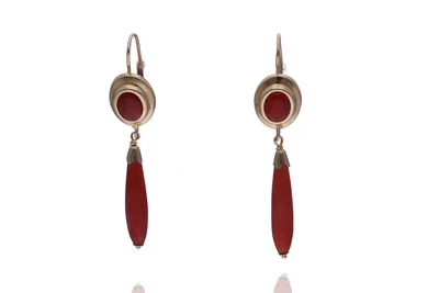 Orecchini con coralli - Asta Preziosi