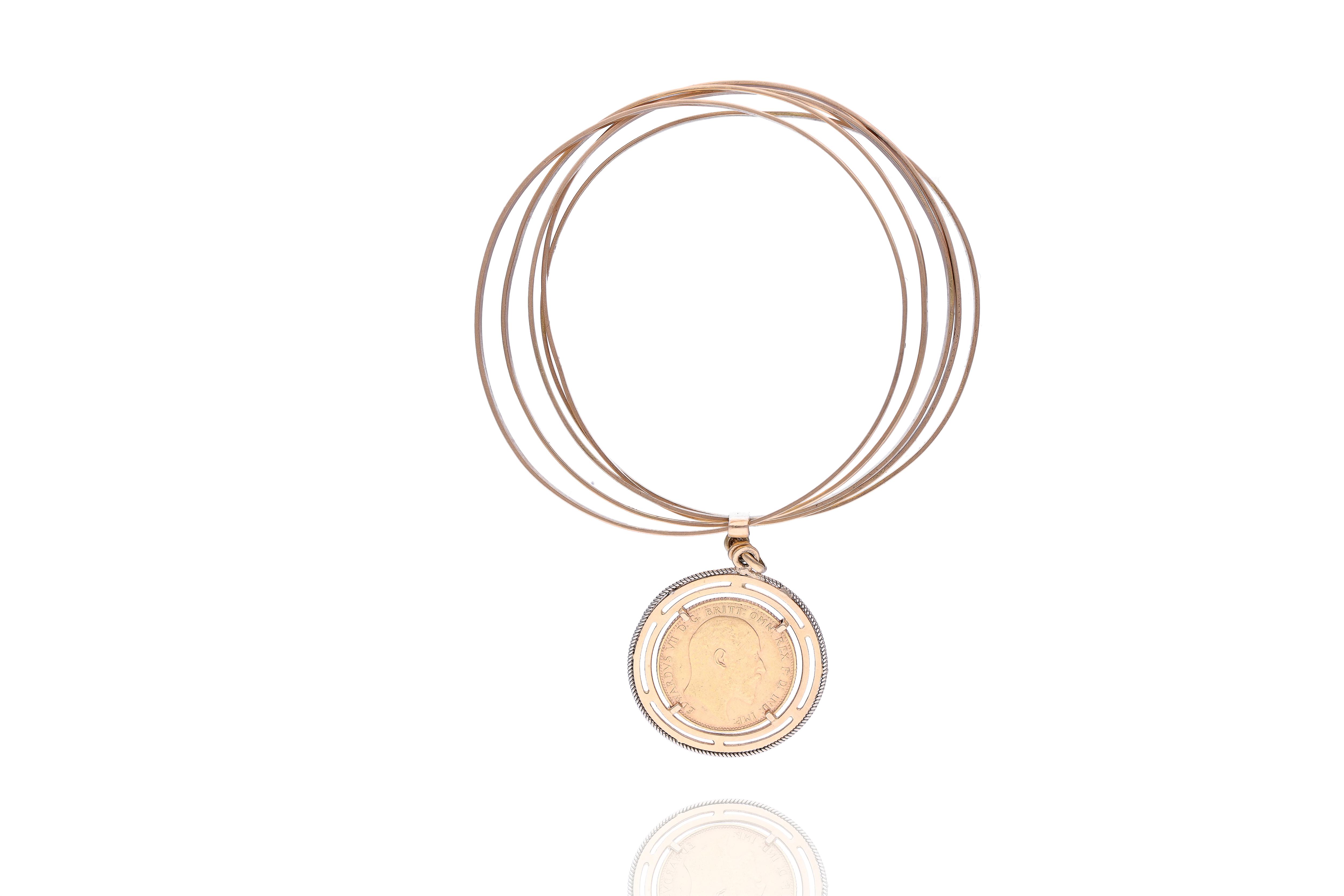 Bracciale con Sterlina inglese - Asta Preziosi