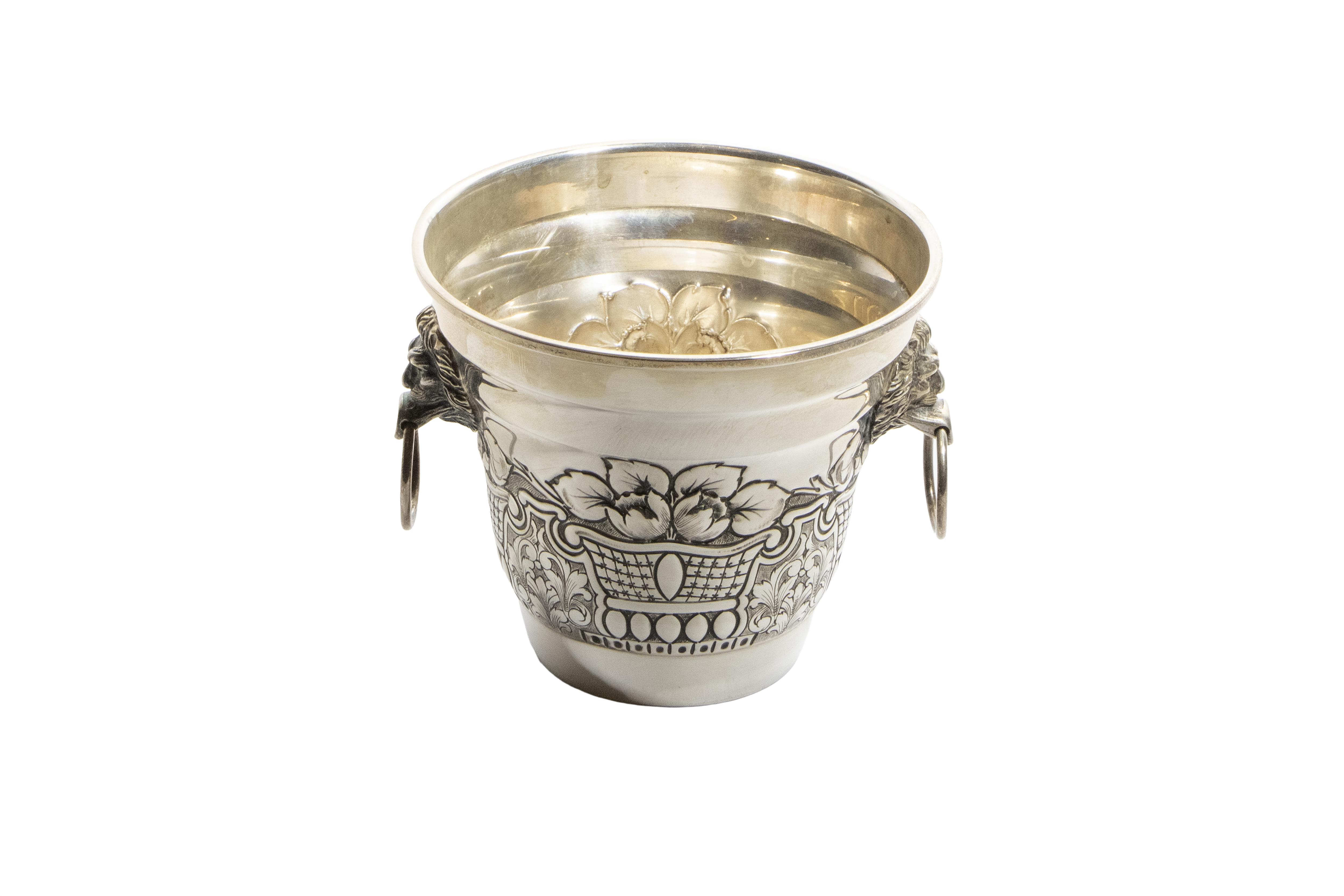 Cestino portaghiaccio in argento - Asta Preziosi