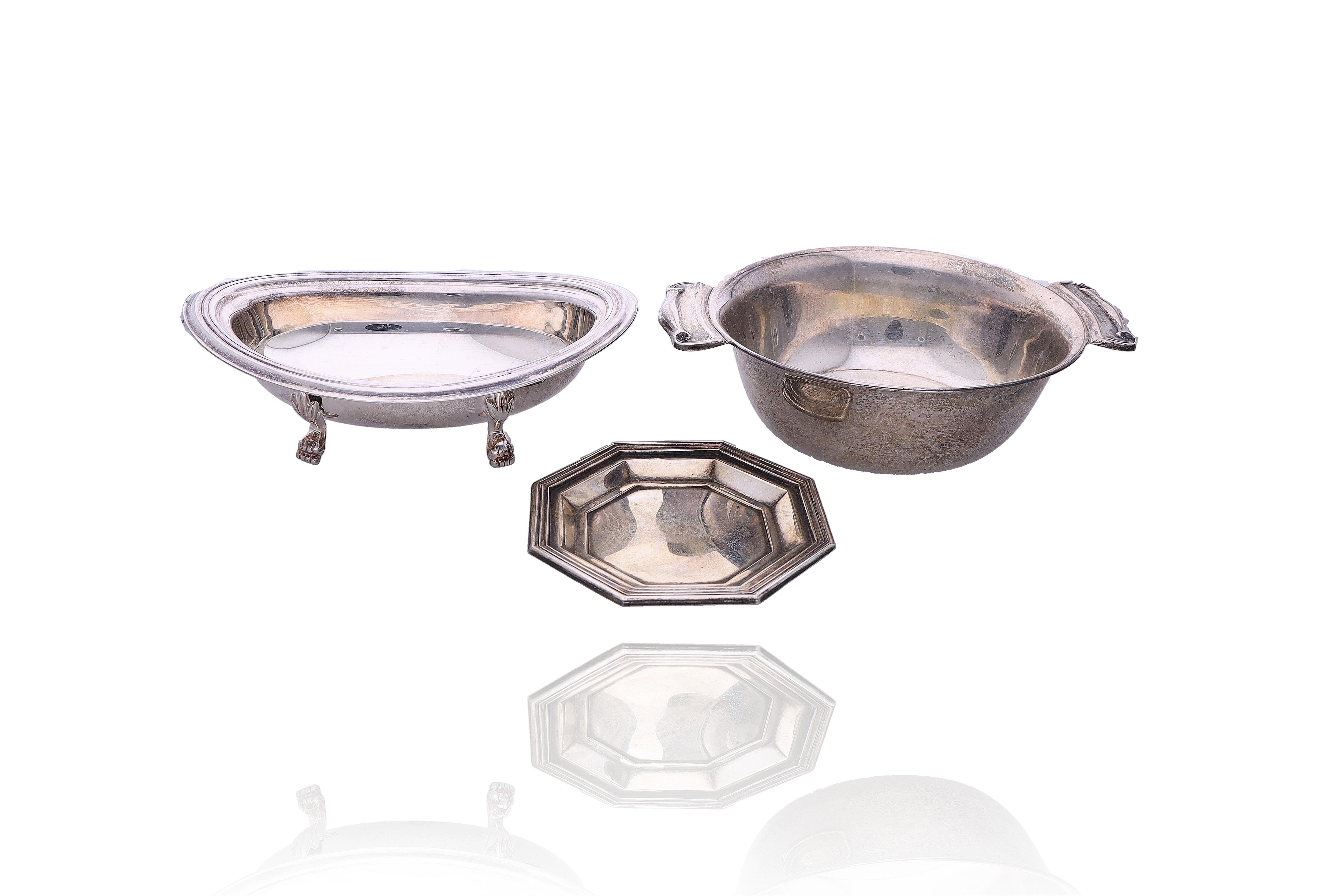 Due ciotoline e cinque sottobicchieri in argento - Asta Preziosi