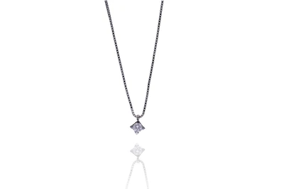 Collana con pendente con diamante - Asta Preziosi