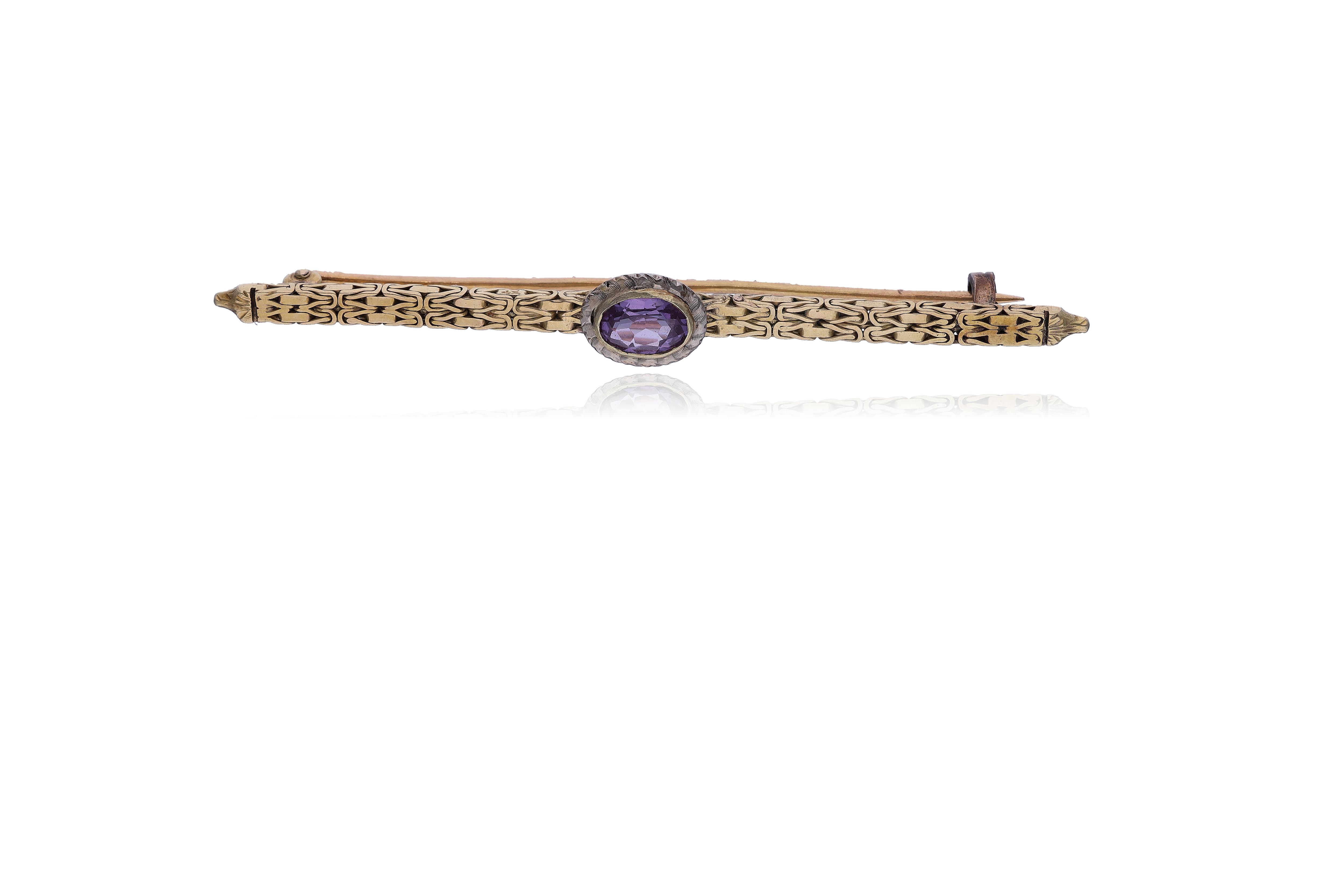 Spilla con pietra - Asta Preziosi