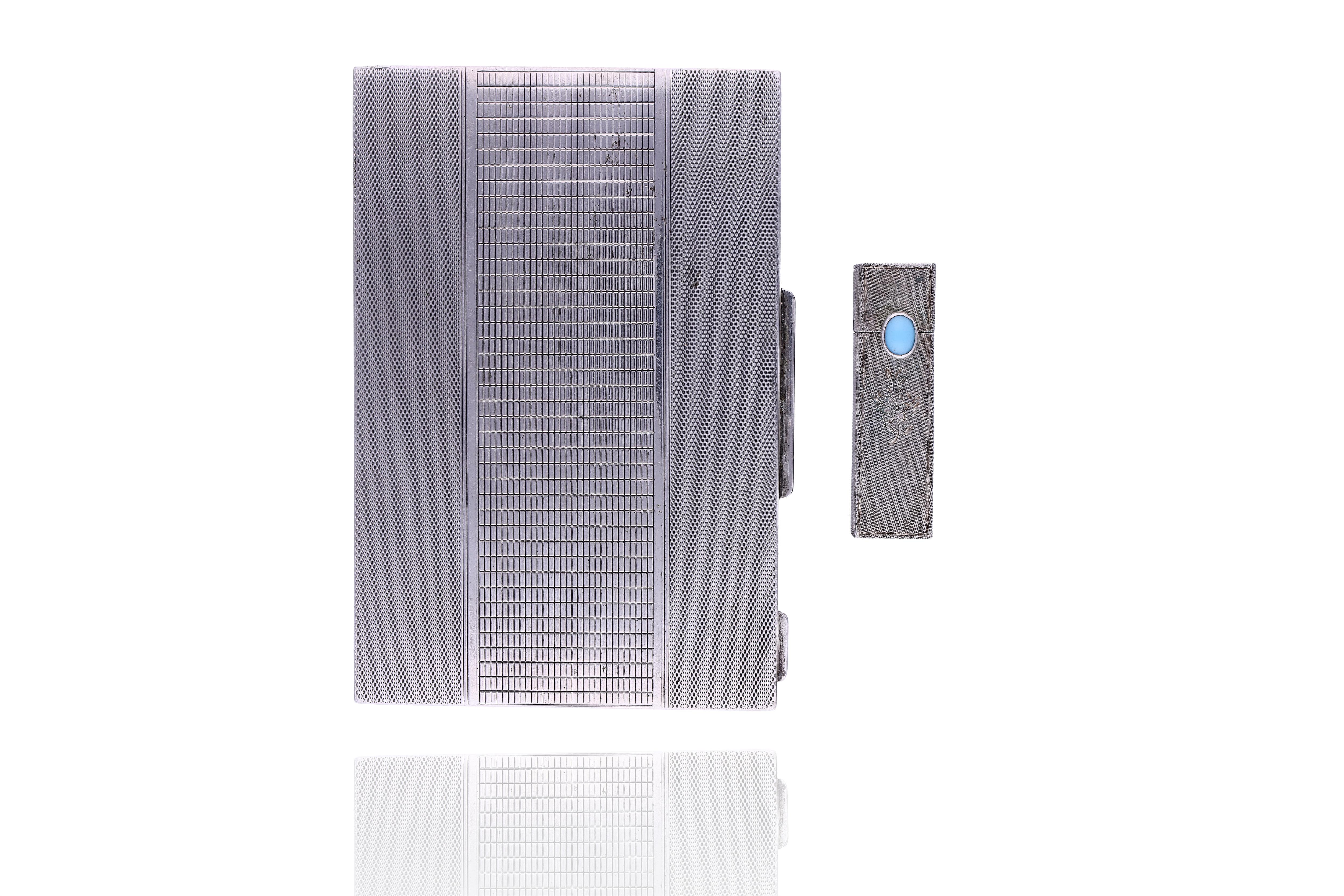 Trousse e porta rossetto in argento - Asta Preziosi