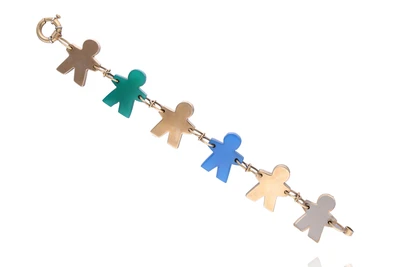 Bracciale in oro e materiale plastico - Asta Preziosi