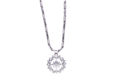 Collana con ciondolo con diamanti - Asta Preziosi