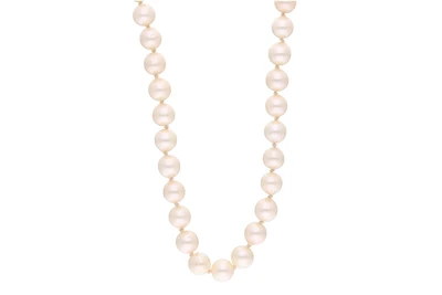 Collana di perle coltivate con diamanti - Asta Preziosi