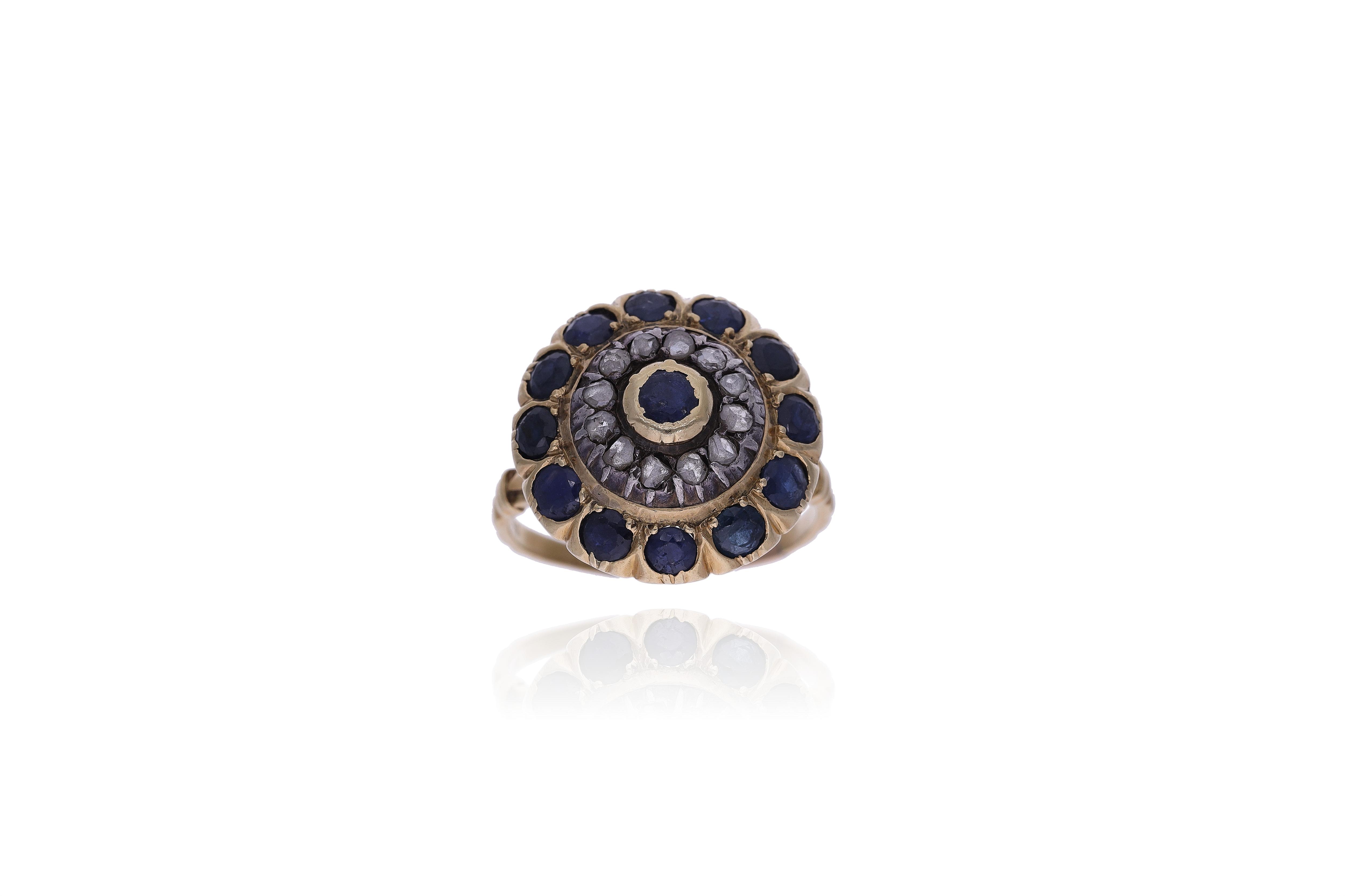 Anello con diamanti e zaffiri - Asta Preziosi