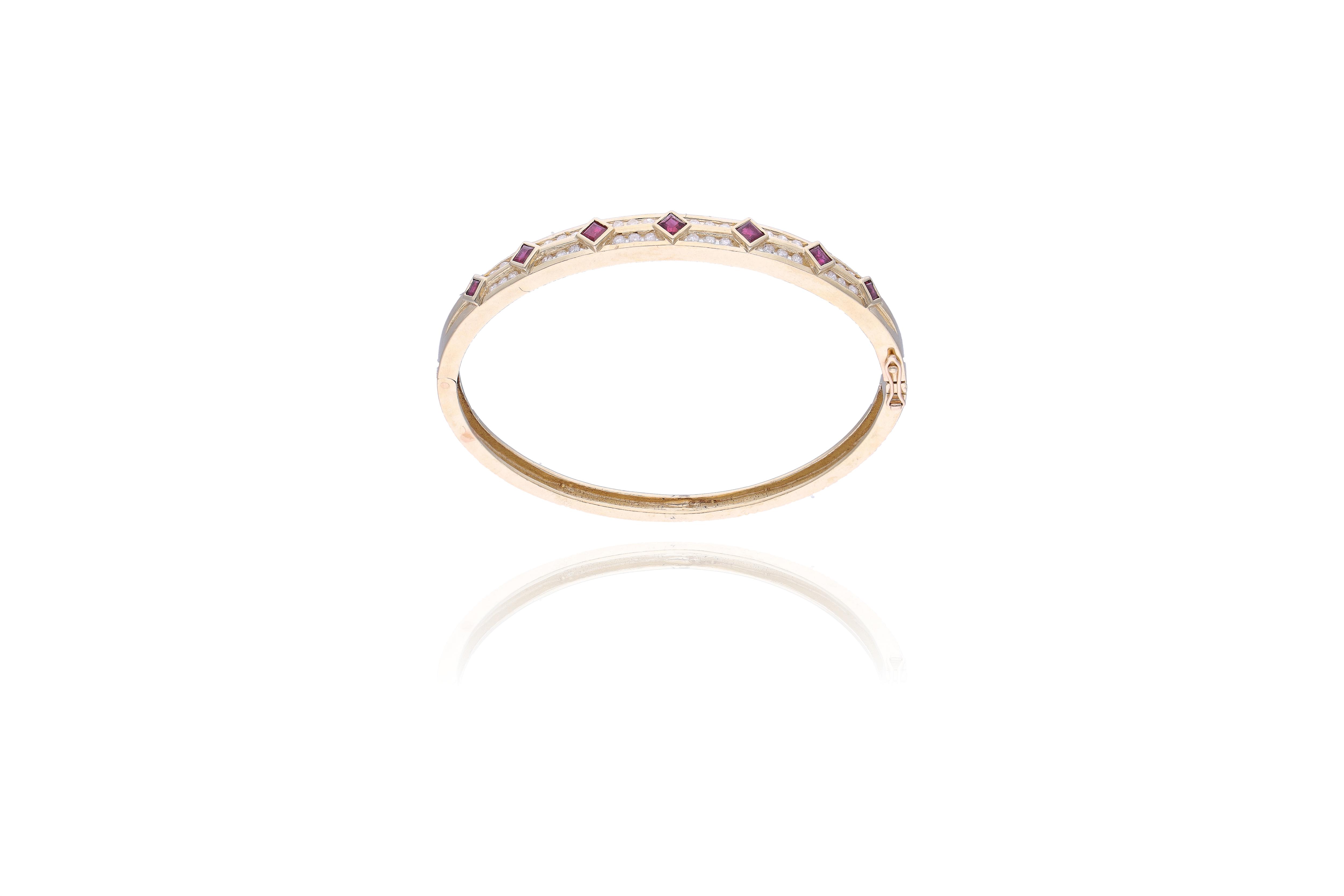 Bracciale con rubini e diamanti - Asta Preziosi