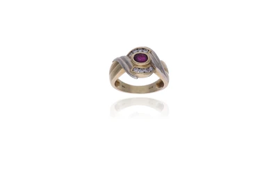 Anello con diamanti e rubino - Asta Preziosi