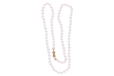 Collana di perle coltivate con diamanti - Asta Preziosi