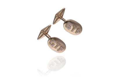 Gemelli con diamanti in oro - Asta Preziosi