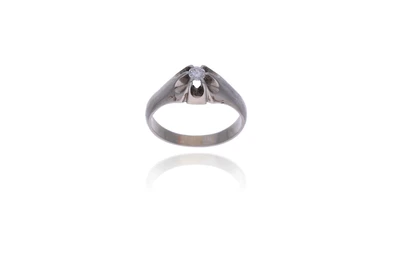 Anello con diamante - Asta Preziosi