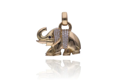 Ciondolo con diamanti e zaffiro - Asta Preziosi