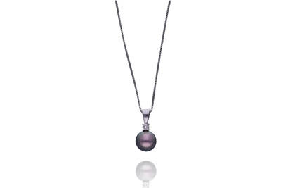 Collana con ciondolo con diamante e perla coltivata - Asta Preziosi