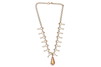 Collana con pendente con pietra - Asta Preziosi