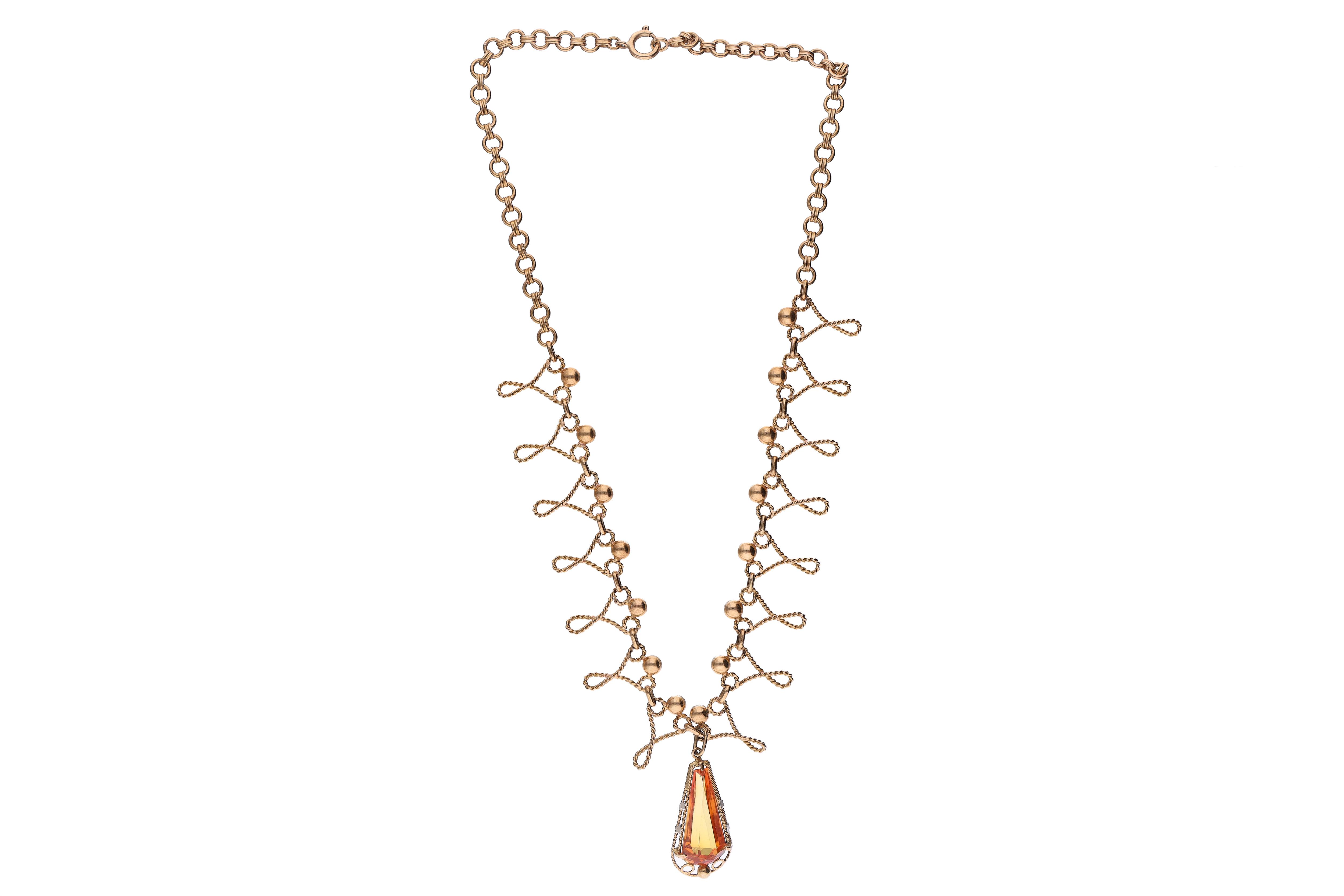 Collana con pendente con pietra - Asta Preziosi