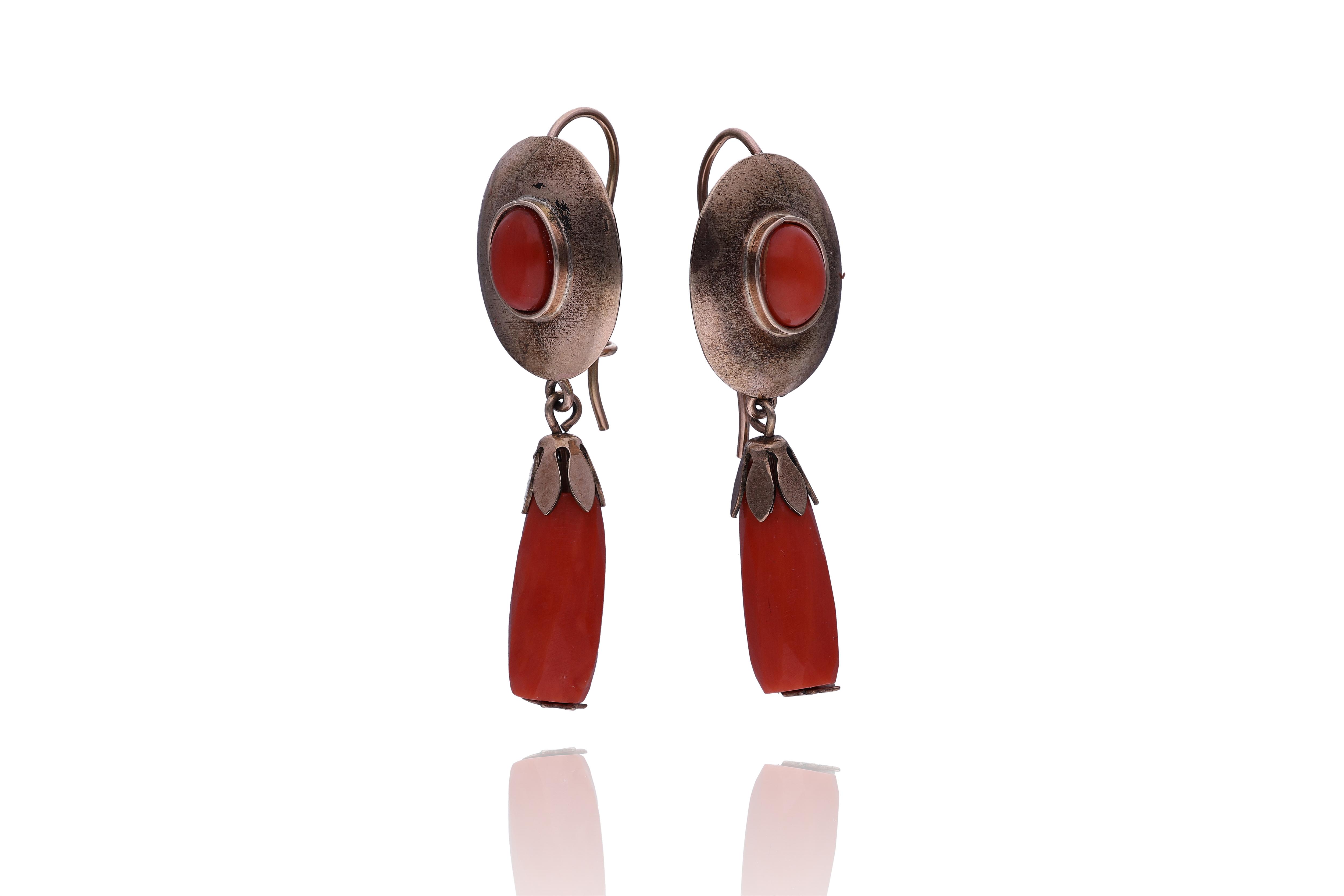 Orecchini con coralli - Asta Preziosi