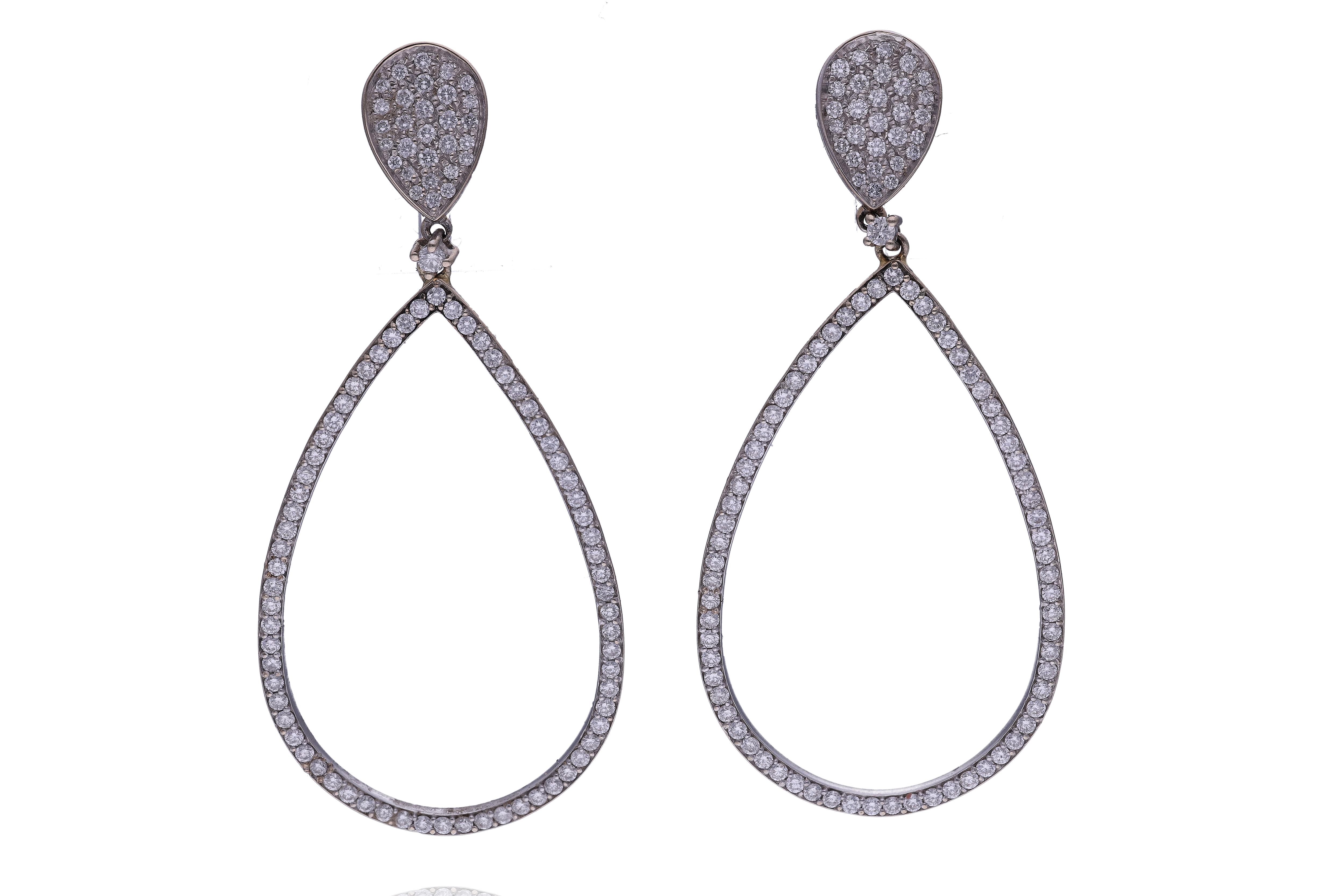 Orecchini con diamanti - Asta Preziosi