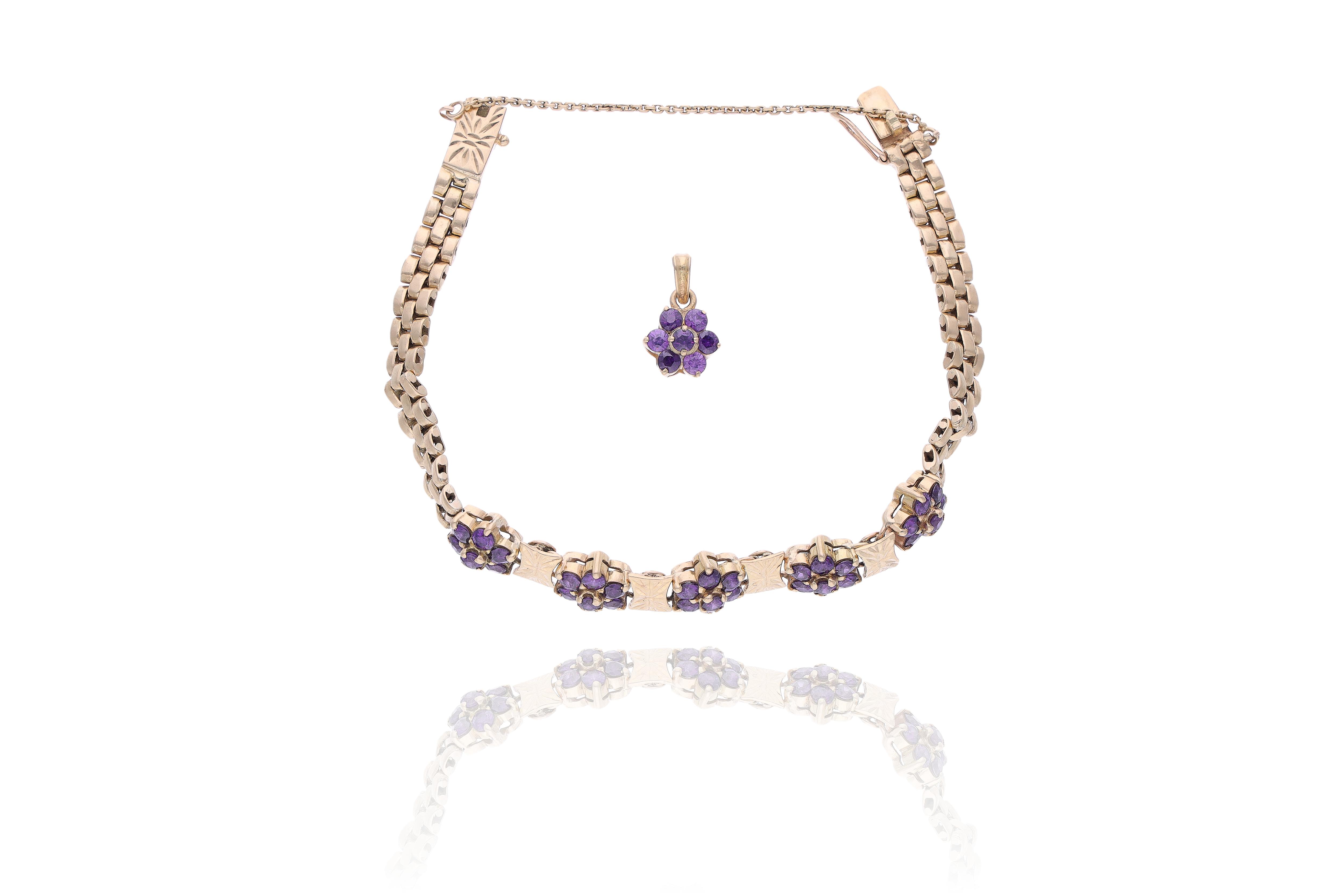 Parure con ametiste - Asta Preziosi