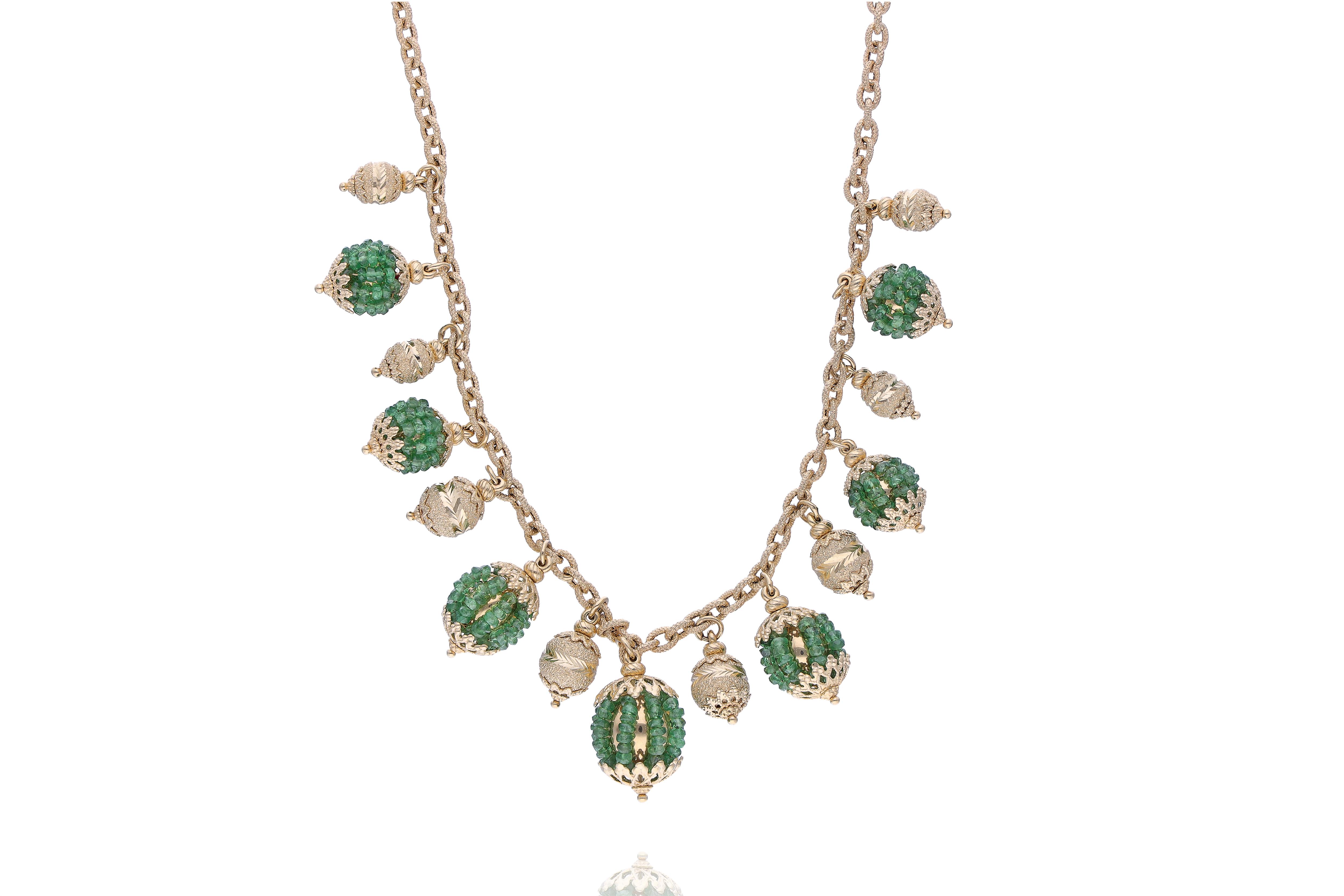 SunDay, collana con tsavoriti - Asta Preziosi