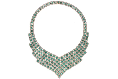 Collana con smeraldi e diamanti - Asta Preziosi