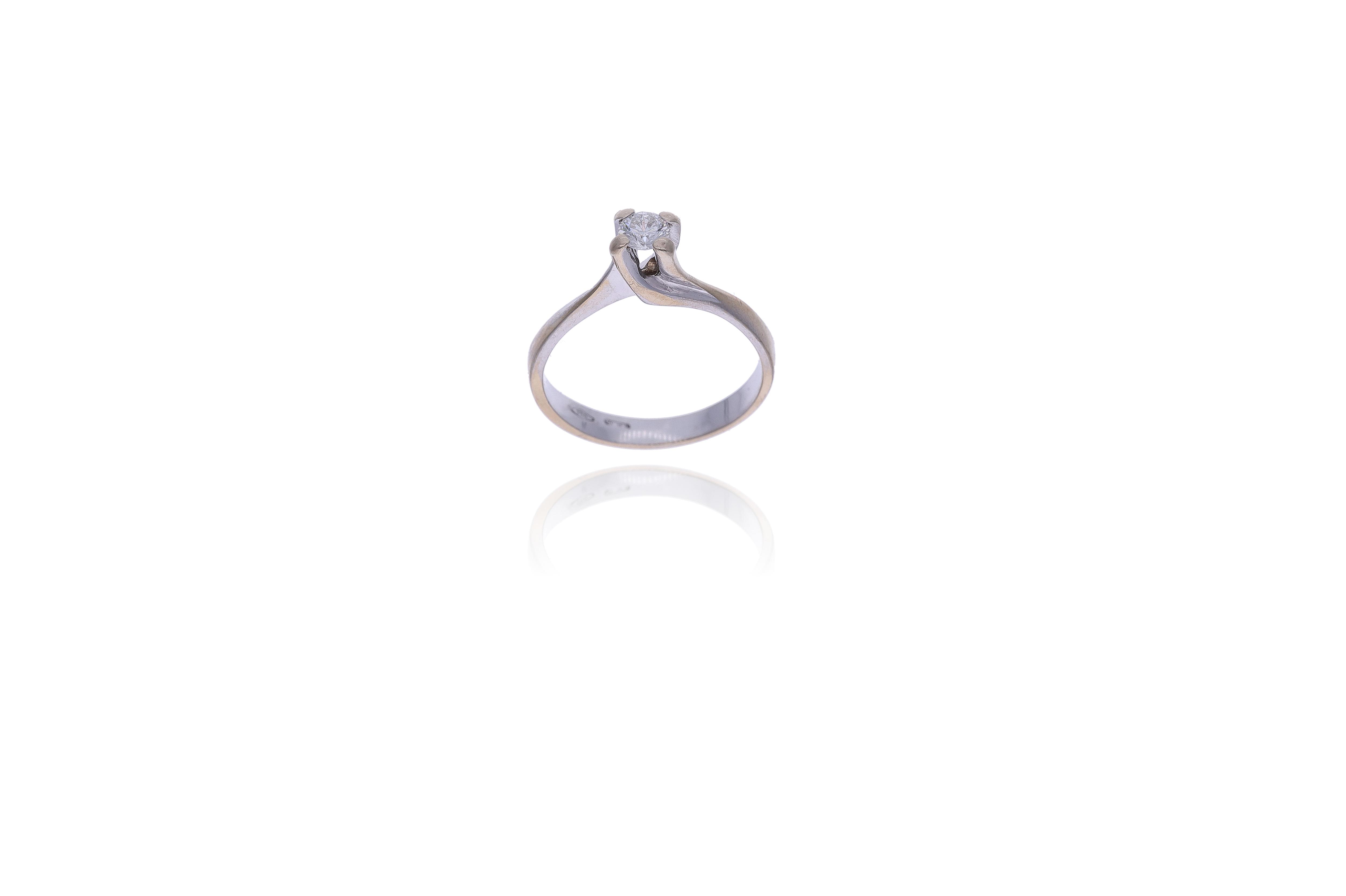 Anello con diamante - Asta Preziosi