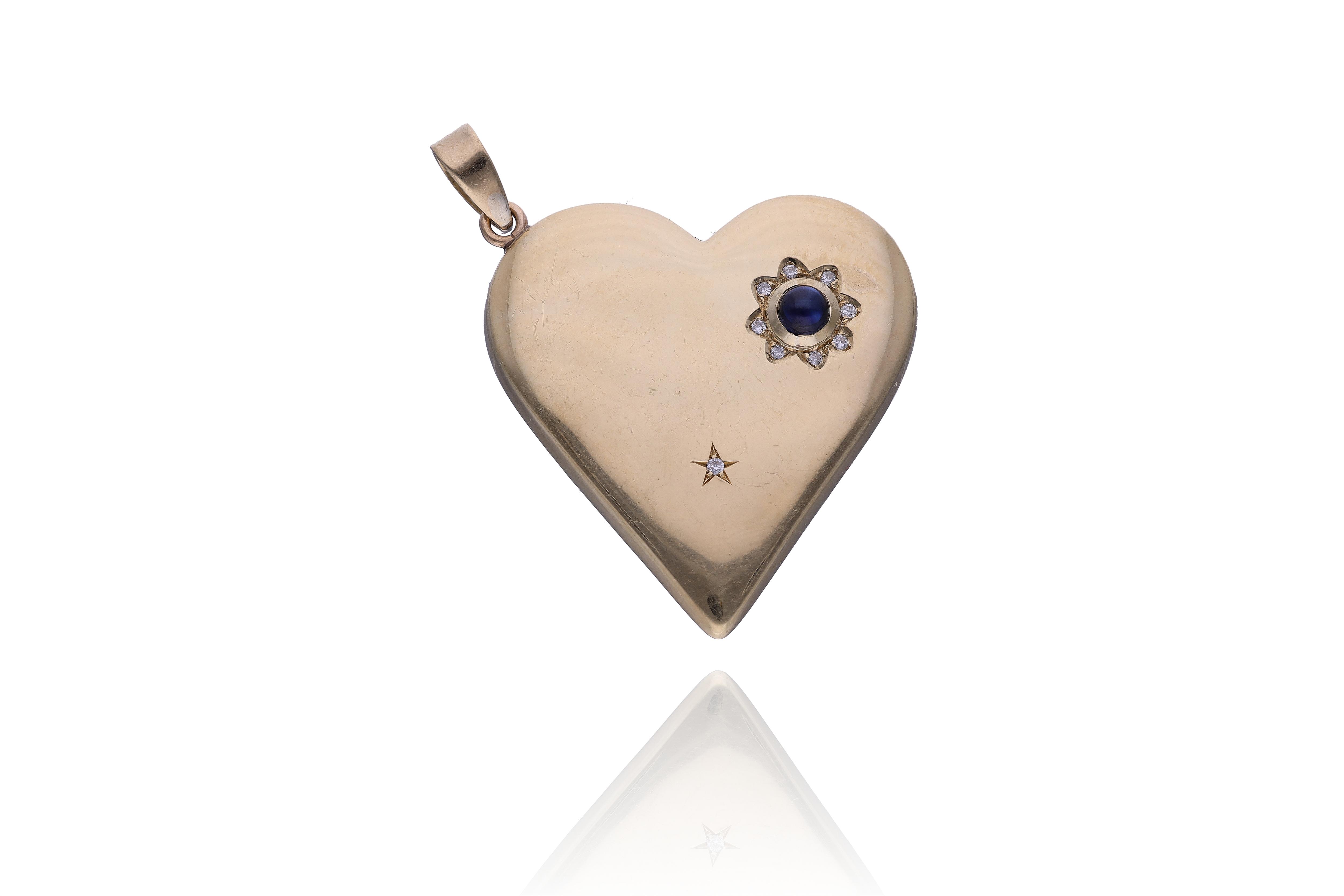 Ciondolo con zaffiro e diamanti - Asta Preziosi