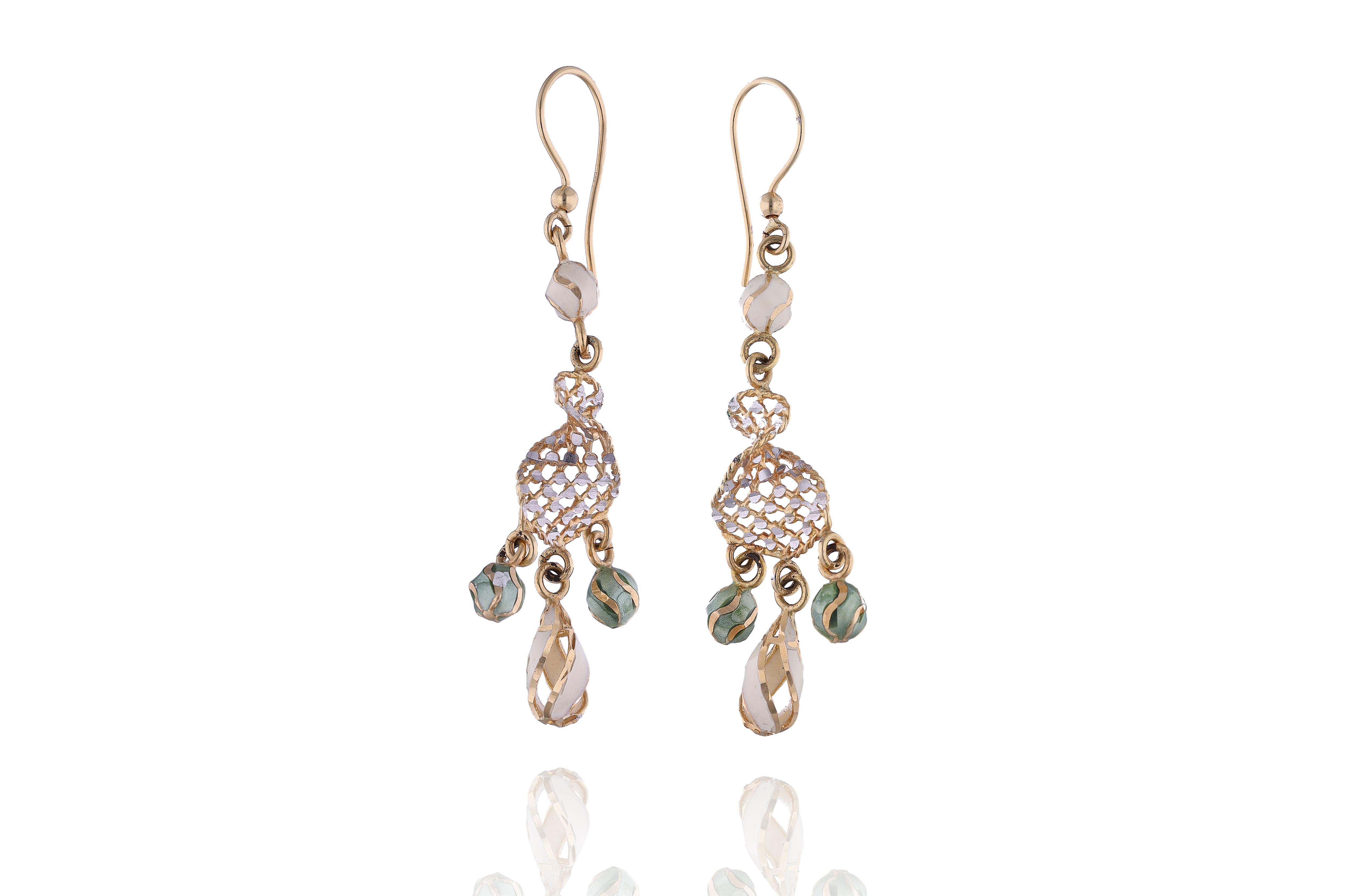 Orecchini con smalti - Asta Preziosi