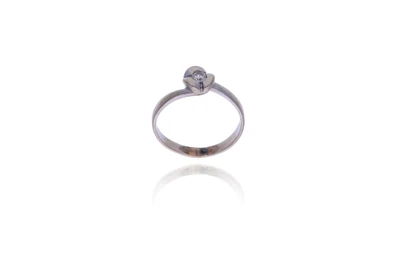 Anello con diamante - Asta Preziosi