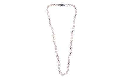 Collana di perle coltivate e smeraldo - Asta Preziosi