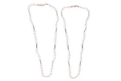 Due collane di perle coltivate - Asta Preziosi