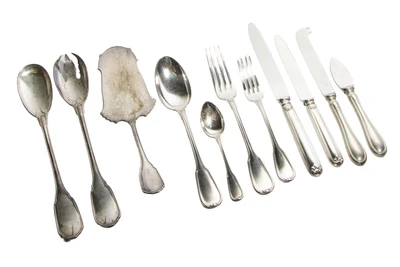 Cesa servizio di posate in argento - Asta Preziosi