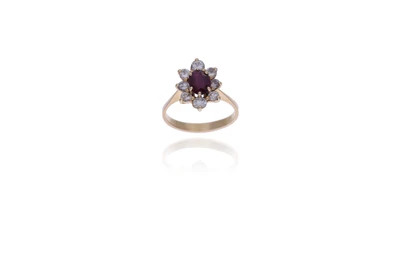 Anello con rubino e diamanti - Asta Preziosi