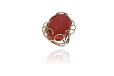 Anello con corallo - Asta Preziosi