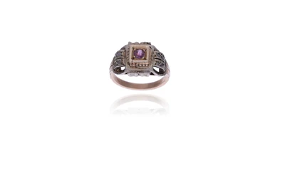 Anello con rubino e diamanti - Asta Preziosi