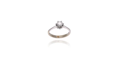 Anello con diamante - Asta Preziosi