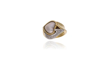 Anello con diamanti e perla mabe' - Asta Preziosi
